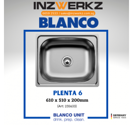 Blanco Plenta 6 Stainless Steel Sink